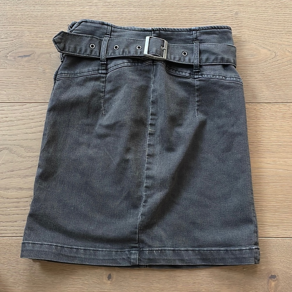 Free People Black Mini Skirt